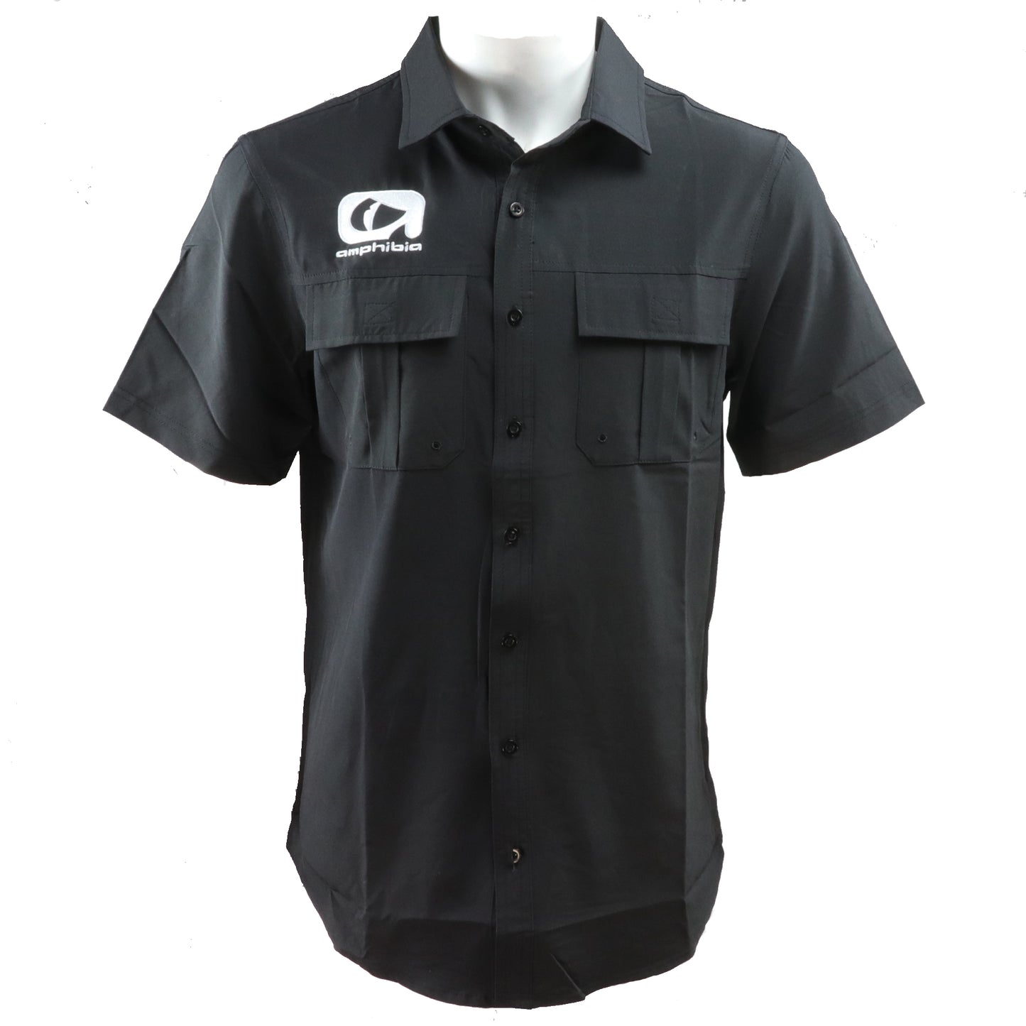 Amphibia Black Performance Fishing Shirt - Amphibia