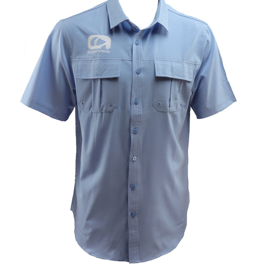 Amphibia Light Blue Performance Fishing Shirt - Amphibia
